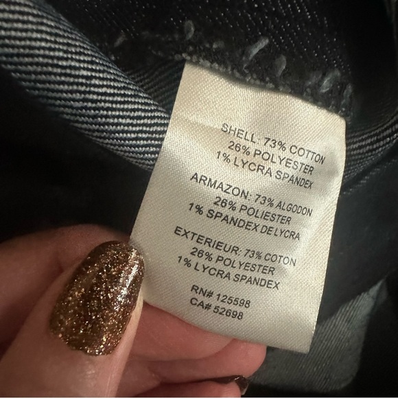 Ellen Tracy Women's Navy Indigo Denim Wide-Leg Linda Trouser Pants Sz 10 Short - Picture 11 of 12